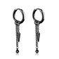 New Popular 1Pair Stainless Steel Ear Stud/Ear Clip Dangle Earrings For Men/Women Punk Black Piercing Fake Earrings Jewelry Gift