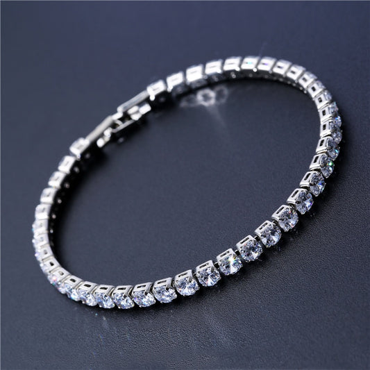 Bracelet de Tennis Zircon Acier inoxydable 4 mm