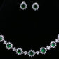 ZIRCON, notre jolie Parure Collier Boucles d'oreilles cristal. Ne noircit pas, sans nickel, ni plomb, ni cadmium et hypoallergenique