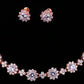ZIRCON, notre jolie Parure Collier Boucles d'oreilles cristal. Ne noircit pas, sans nickel, ni plomb, ni cadmium et hypoallergenique
